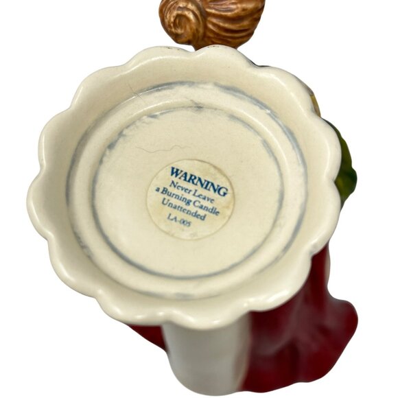 Laura Kelly 18 Carrots Candle Holder 2003 Blue Sky Tealight Lamp Peasant Girl - Picture 5 of 12